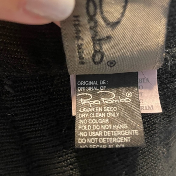 Luxury Designer Pepa Pombo Long Black Evening Dress - Picture 9 of 10